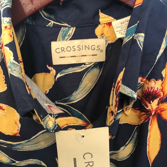 NWT men’s Hawaiian Aloha shirt cotton size M - Picture 4 of 5